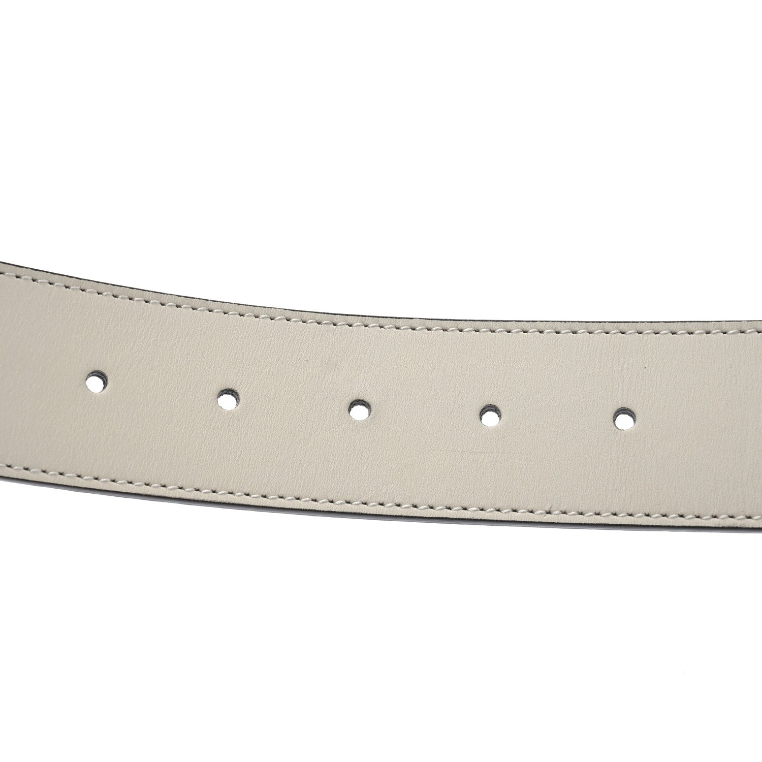 Gucci Calfskin Double G 40mm Belt 75 30 Mystic White 3 of 5
