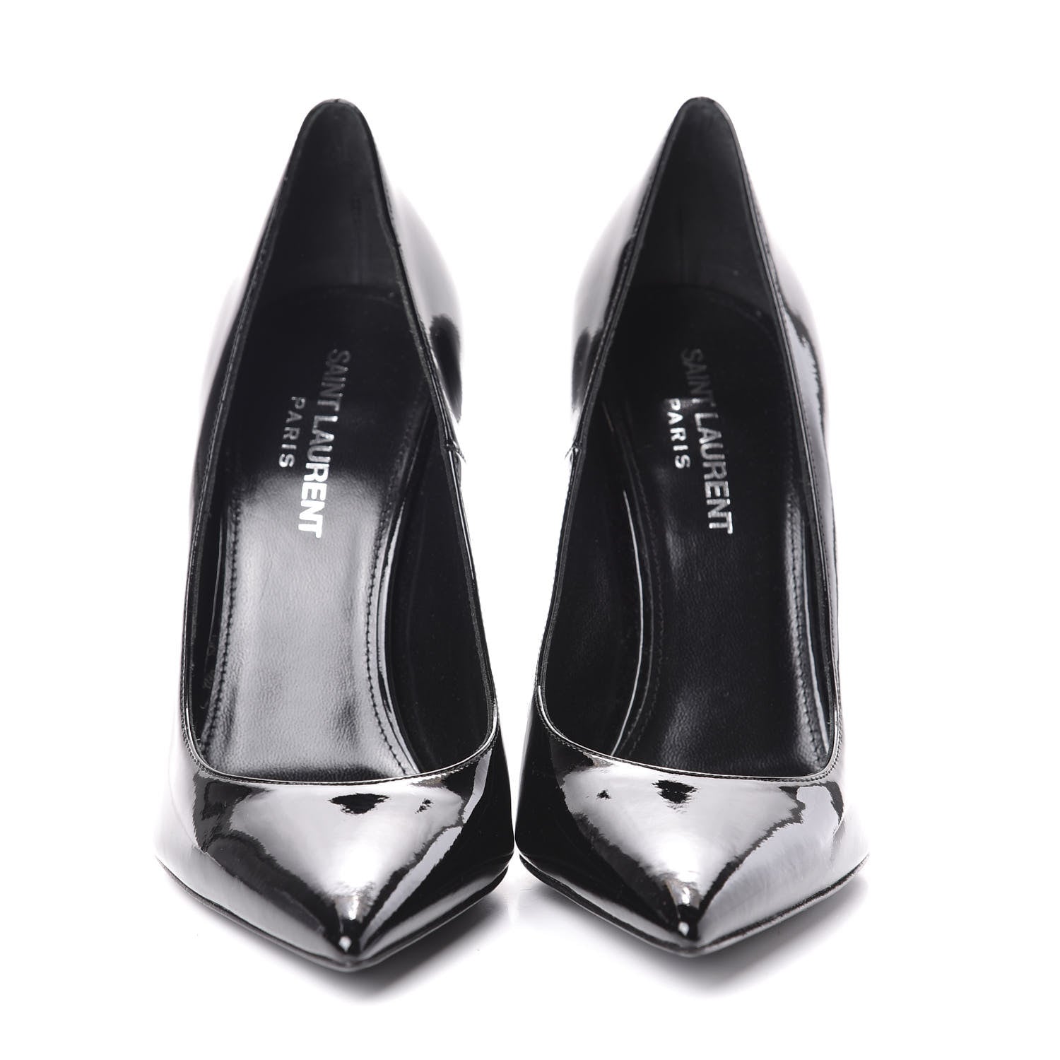 Saint Laurent Patent Opyum 110 Pumps 36.5 Black Silver 2 of 7