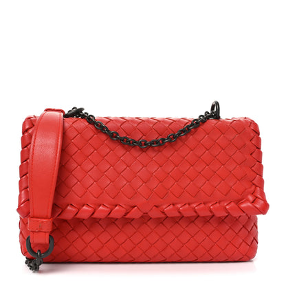Bottega Veneta Nappa Intrecciato Baby Olimpia Shoulder Bag Vesuvio 1 of 9