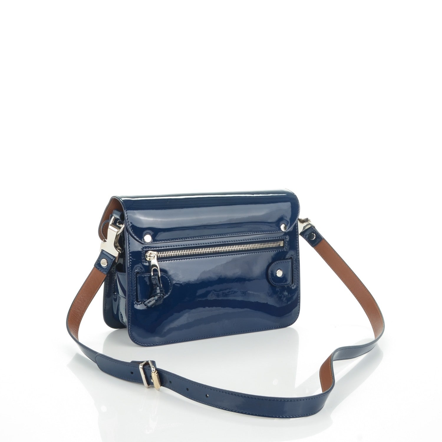 Proenza Schouler Patent Mini PS11 Classic Shoulder Bag Cadet Blue 3 of 6