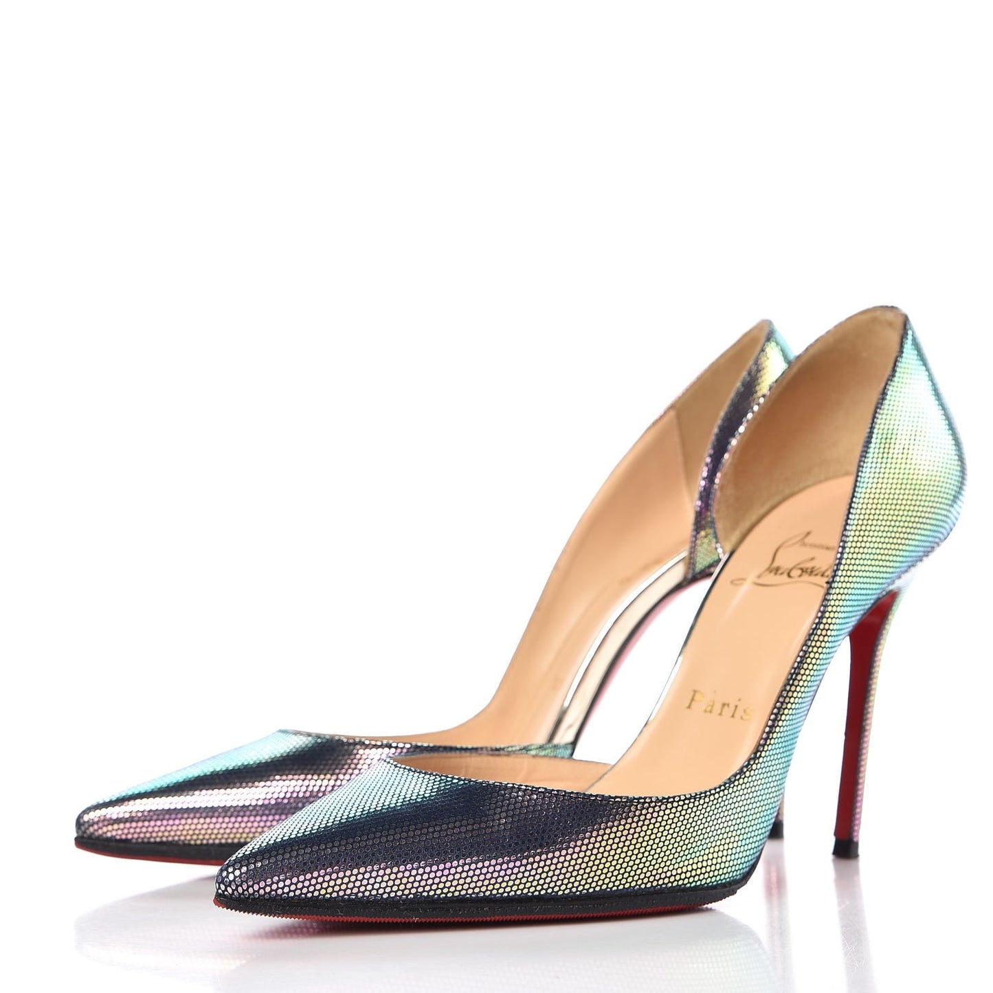 Tissu Scarabe Specchio Iriza 100 Pumps 36.5 Digital Silver