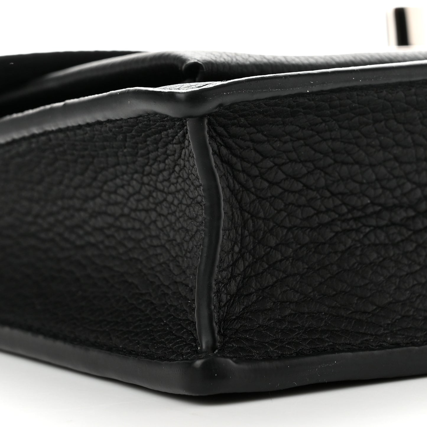 Soft Calfskin My Lockme Chain Pochette Black