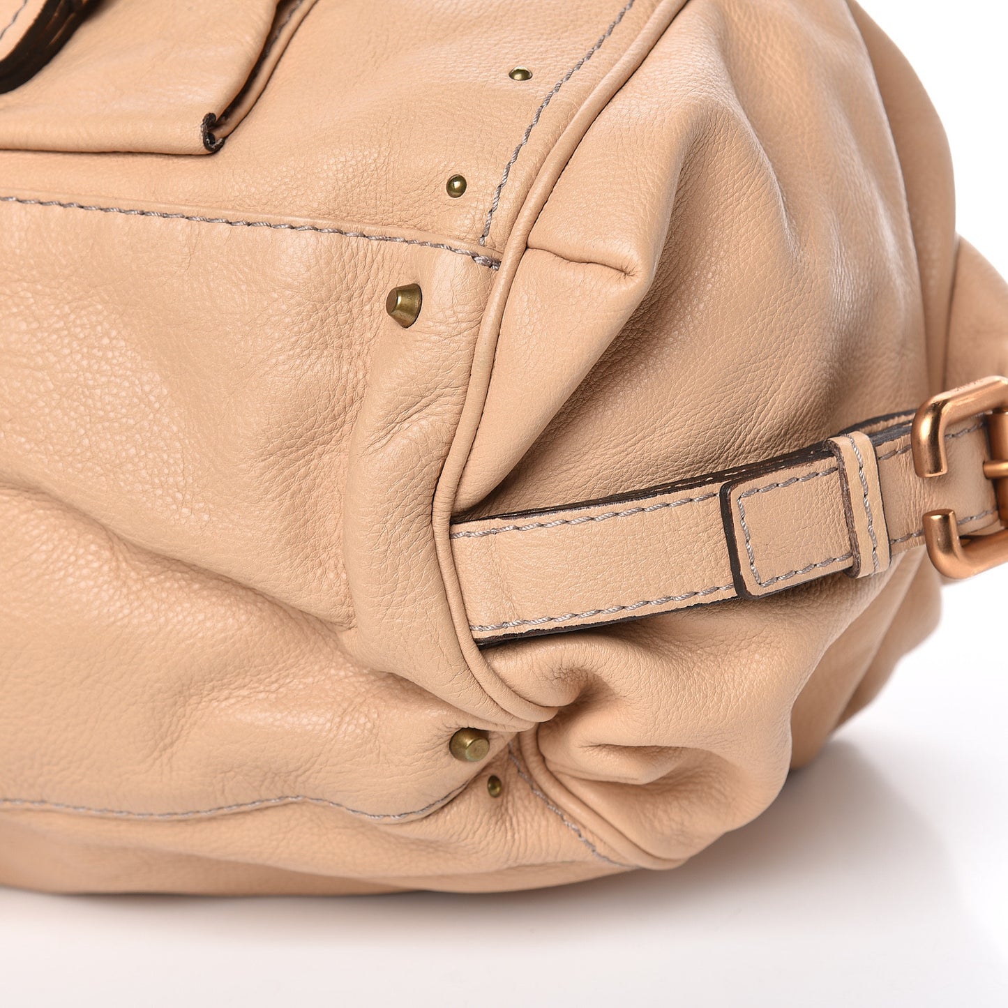 Calfskin Paddington Front Pocket Tote Tan