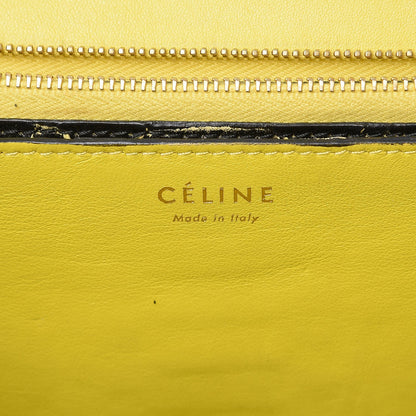 Celine Python Medium Classic Box Flap Bag Black 6 of 9