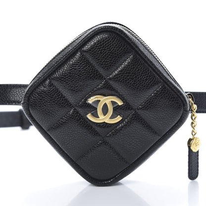 Chanel Caviar Quilted Coin Purse Belt Bag Black 8 of 10