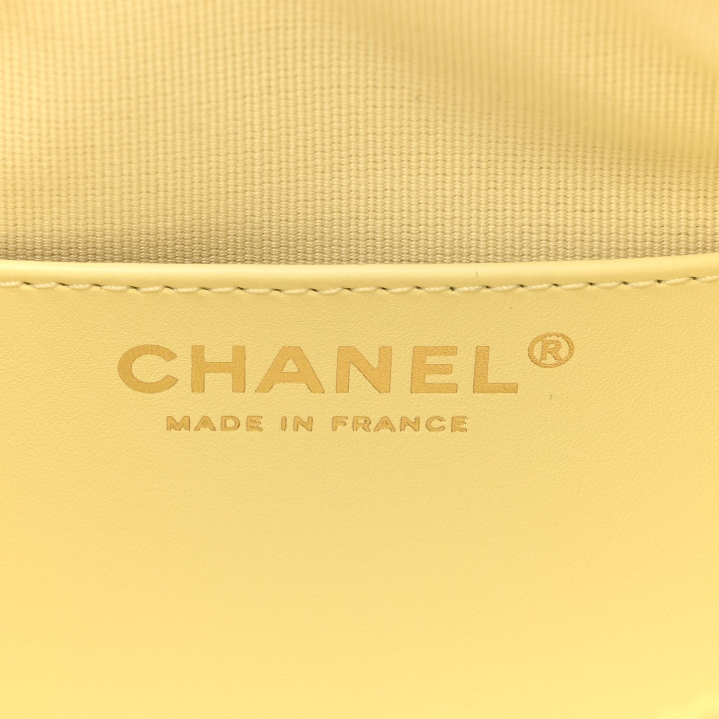 Lambskin Quilted Hobo Shoulder Bag Light Yellow
