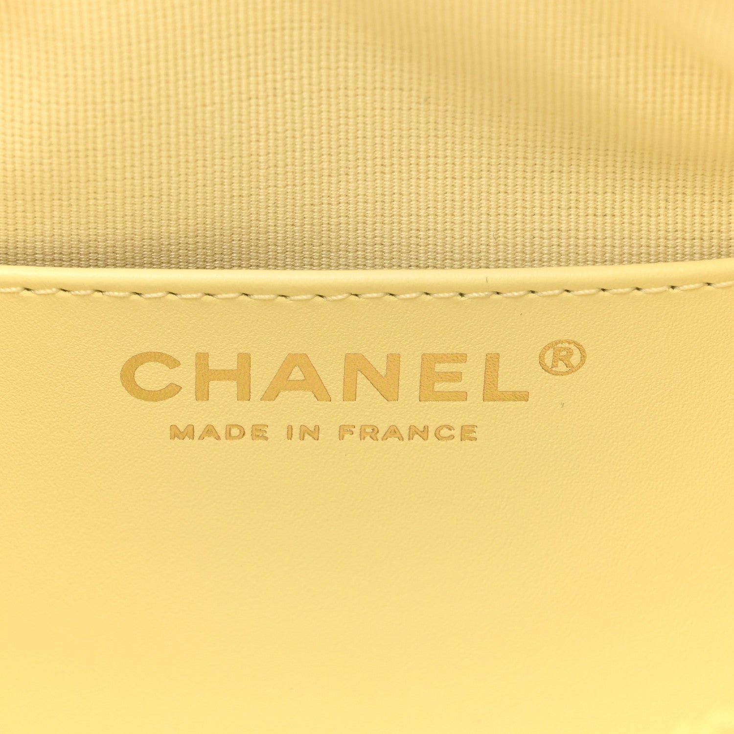Chanel Lambskin Quilted Hobo Shoulder Bag Light Yellow 6 of 12