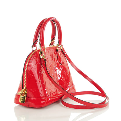 Louis Vuitton Vernis Alma BB Cherry 3 of 8