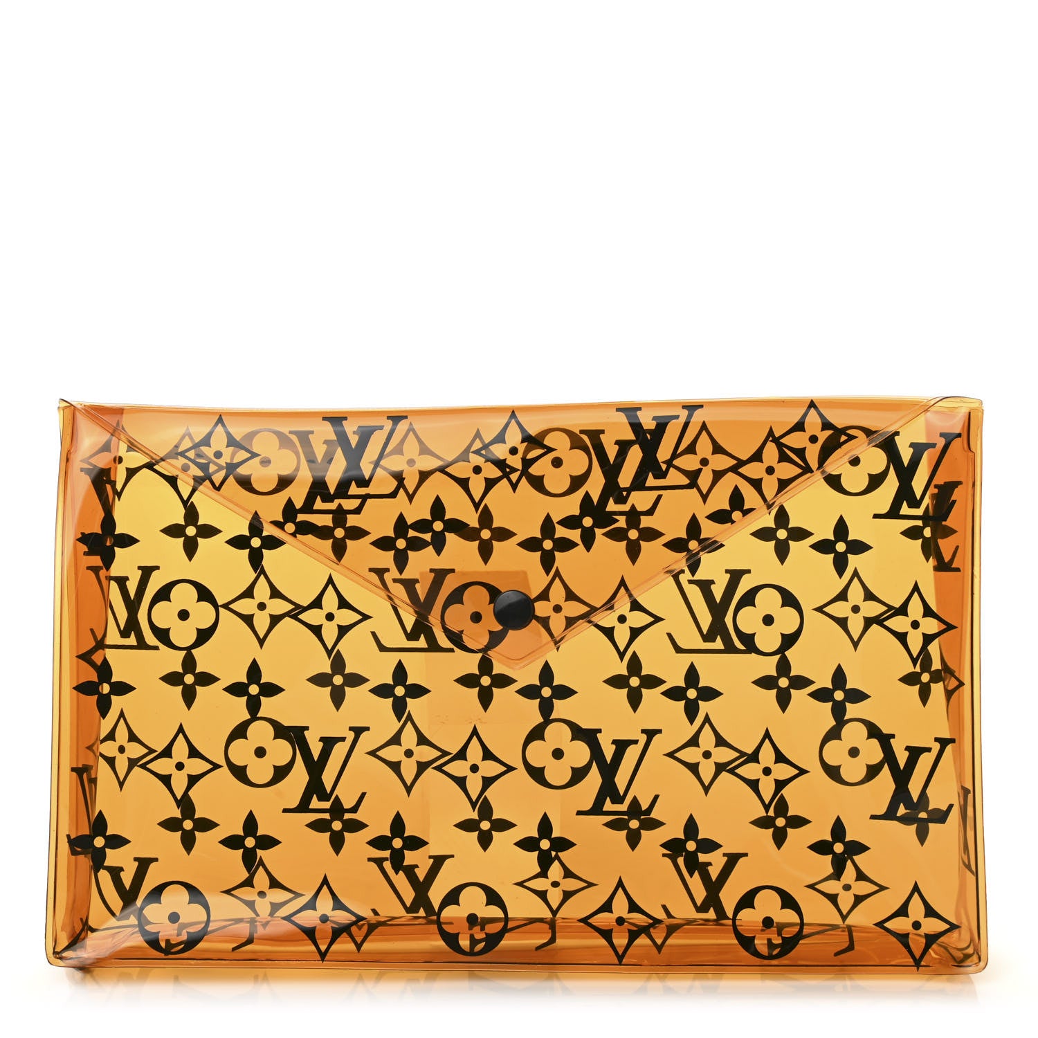 Louis Vuitton PVC Monogram Printed Envelope Pouch Orange 1 of 7