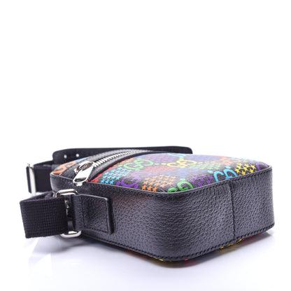 Gucci GG Supreme Monogram Psychedelic Messenger Bag Black 4 of 12
