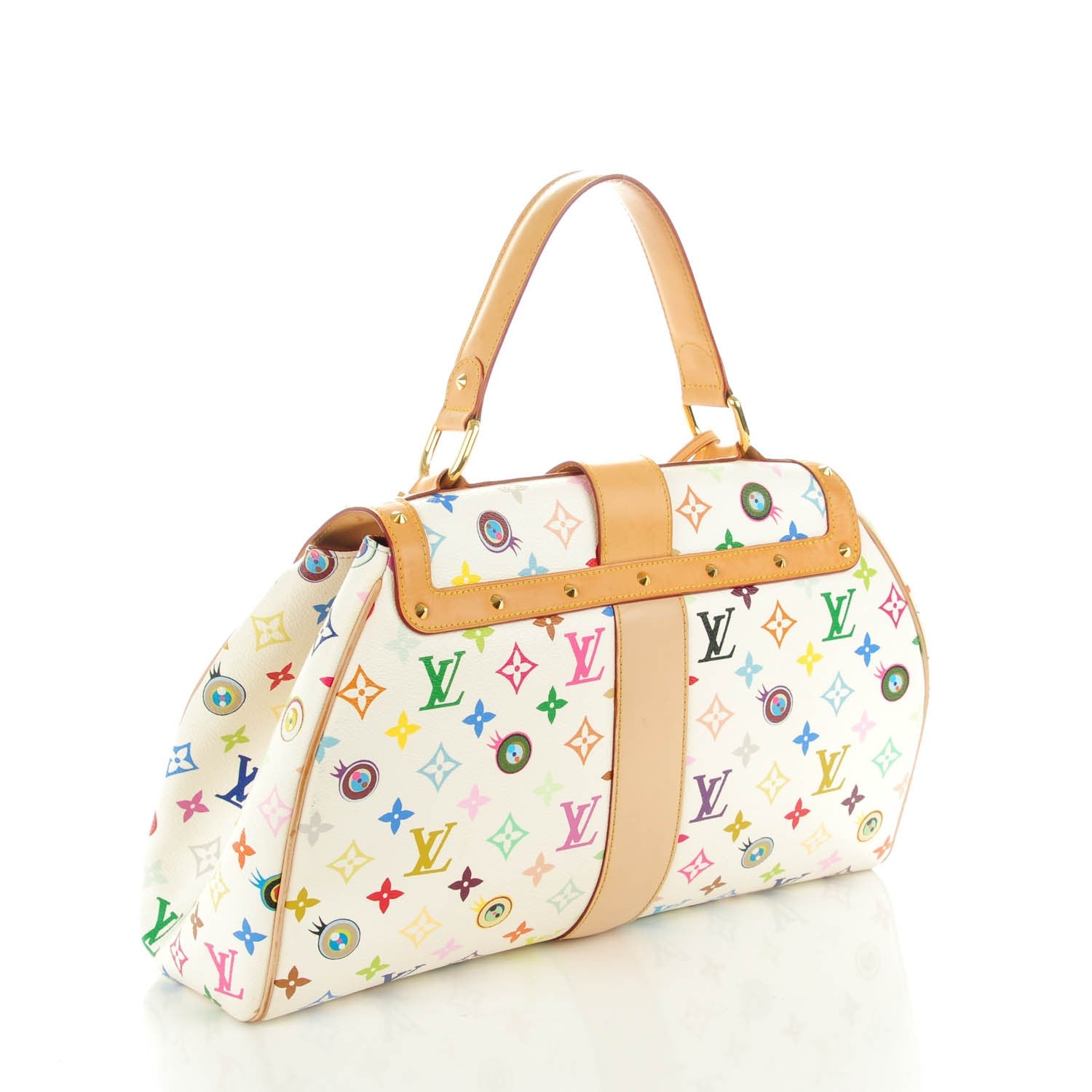 Louis Vuitton Monogram Multicolor Murakami Eye Love You White 3 of 7