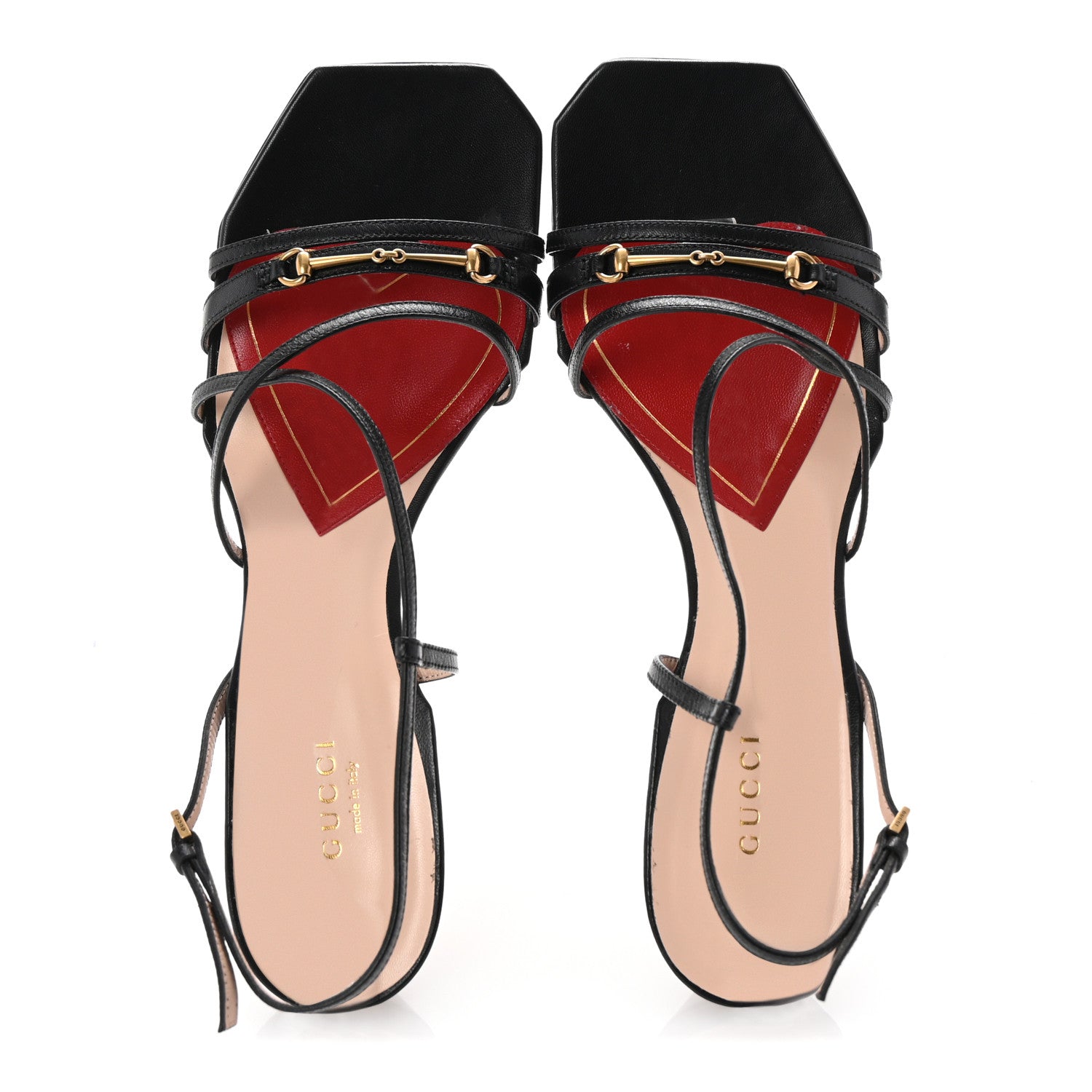 Gucci Malaga Kid Victoria Strappy Horsebit Sandals 41 Black 2 of 9