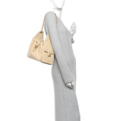 Chanel Caviar Quilted Small Chanel 25 Handbag Beige 2 of 10