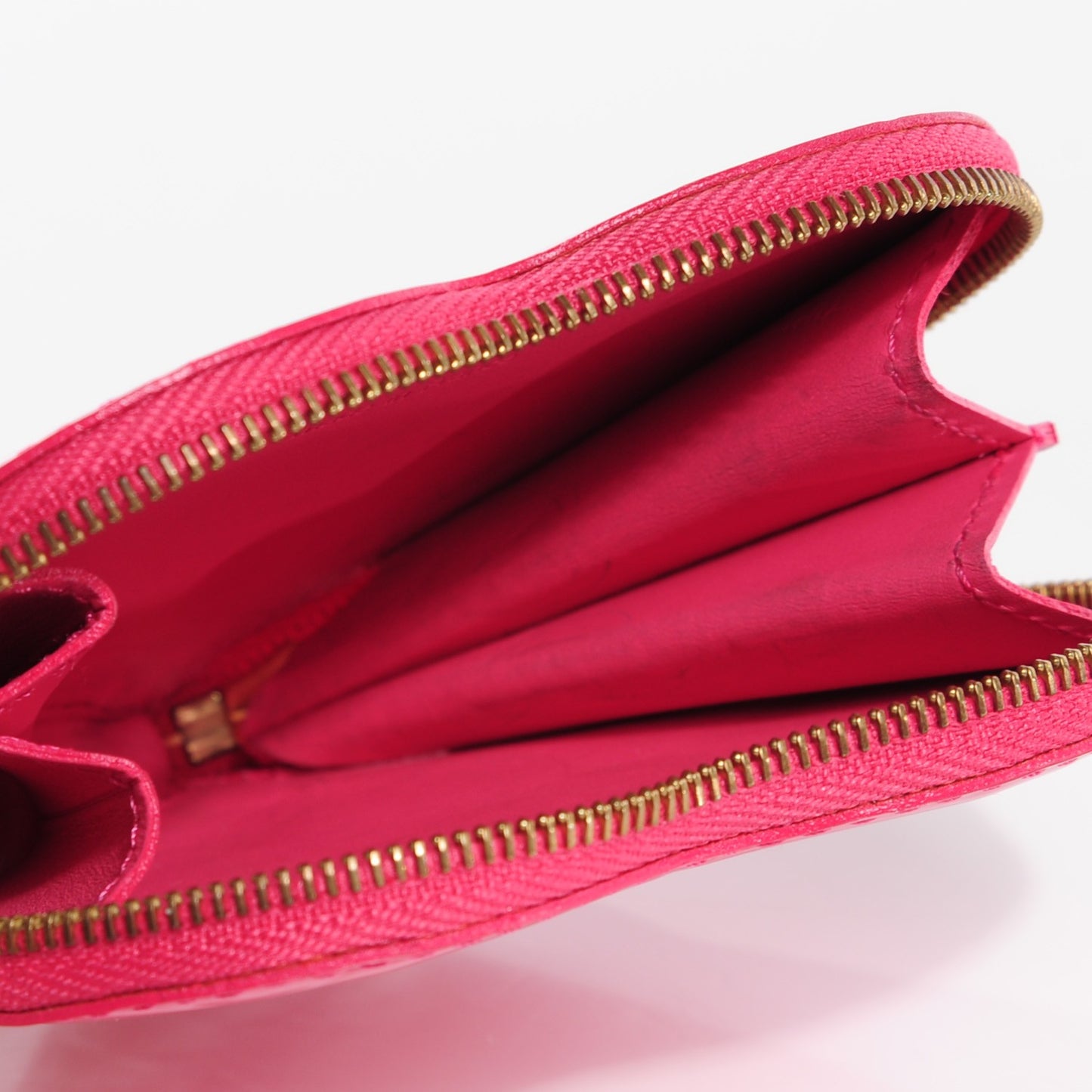 Vernis Heart Coin Purse Framboise