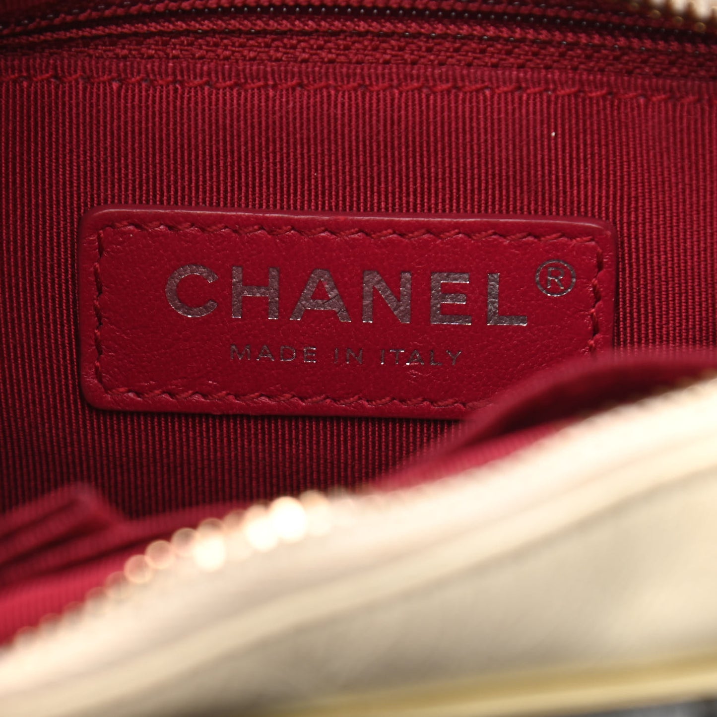Aged Calfskin Quilted Small Gabrielle Hobo Black White