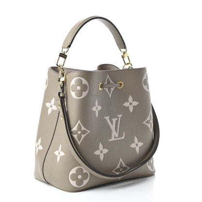 Louis Vuitton Empreinte Monogram Giant Neonoe MM Tourterelle Creme 4 of 10