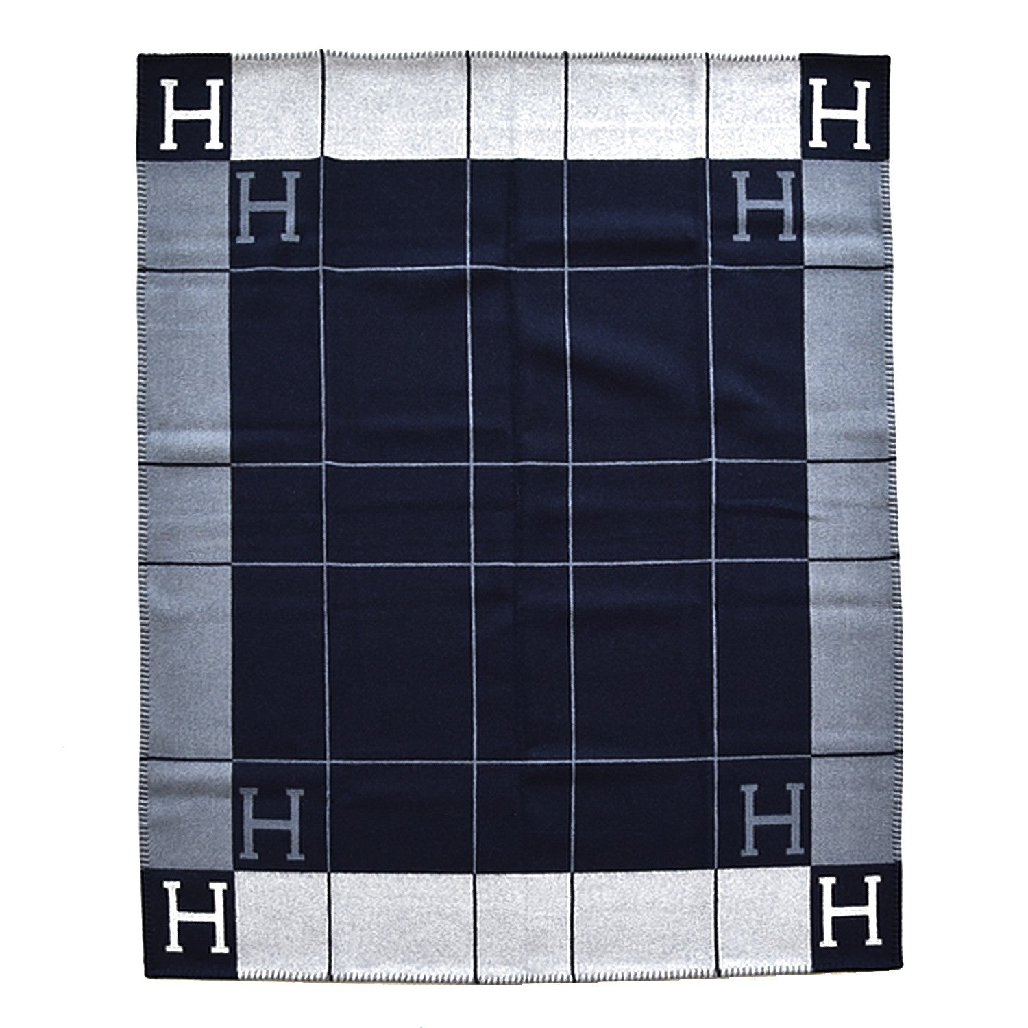 Hermes Wool Cashmere Avalon III Blanket Caban Ecru 1 of 4