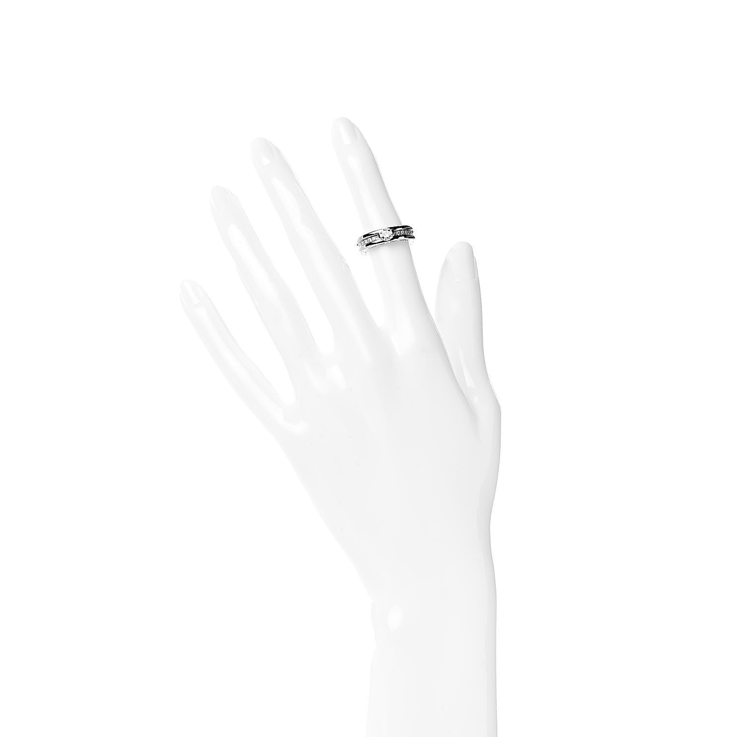 Bulgari 18K White Gold Diamond .31ct B.Zero1 Engagement Ring 47 4 2 of 7