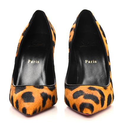 Christian Louboutin Pony Hair Leopard Print So Kate 100 Pumps 39 Spicy Lin 3 of 9