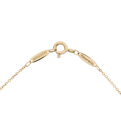 Tiffany 18K Yellow Gold Diamond .08ct Elsa Peretti Diamonds by the Yard Pendant Necklace 4 of 5