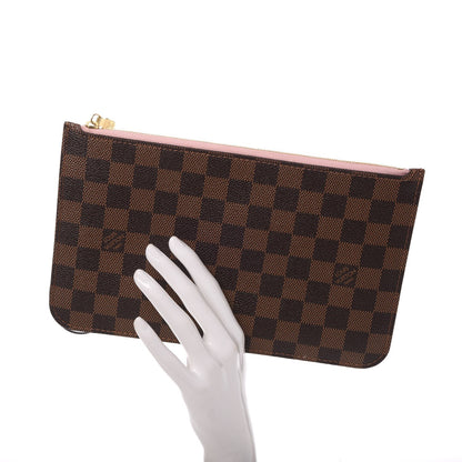 Louis Vuitton Damier Ebene Neverfull MM GM Pochette Rose Ballerine 2 of 8