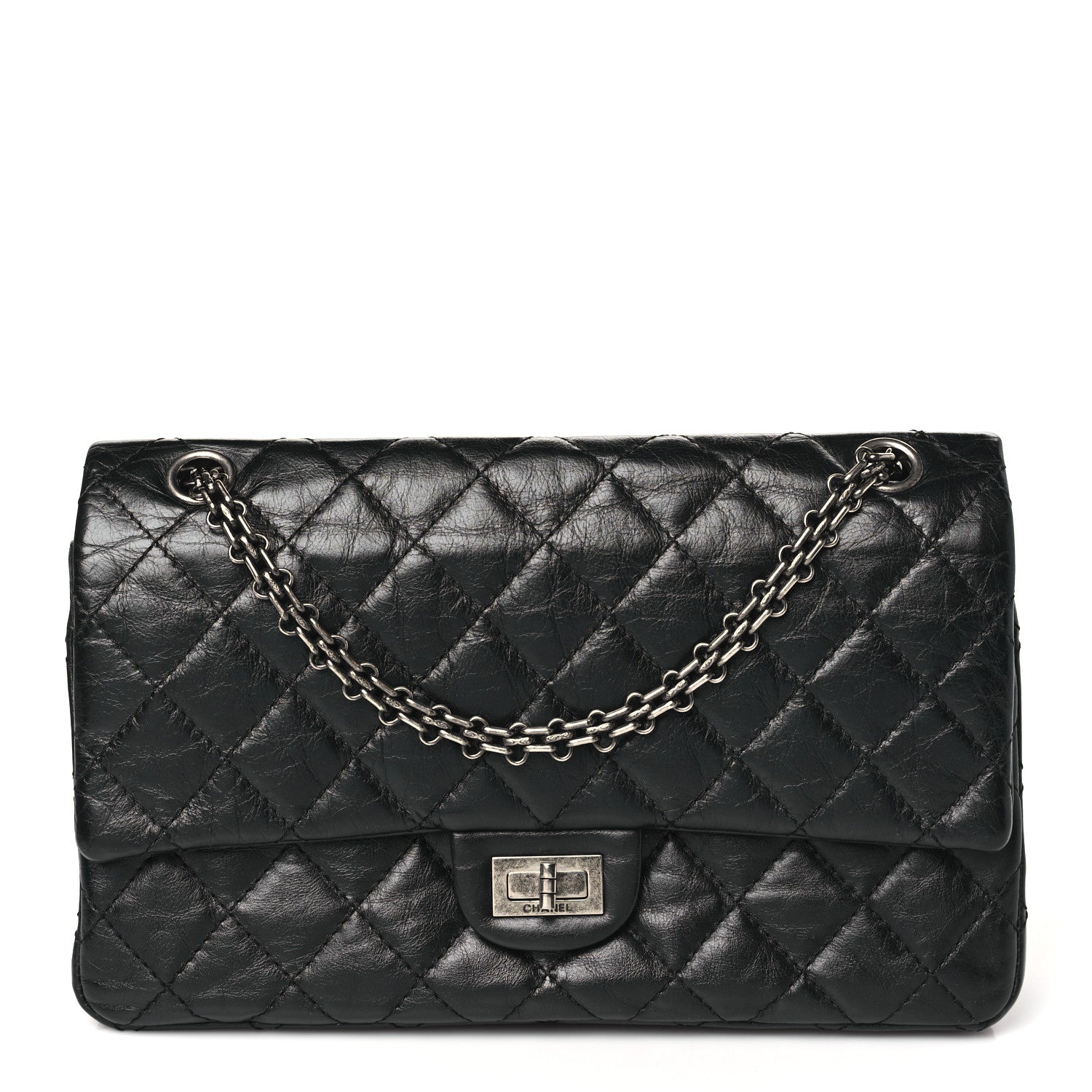 Chanel Aged Calfskin Quilted 2.55 Reissue 226 Flap Black 1 of 10