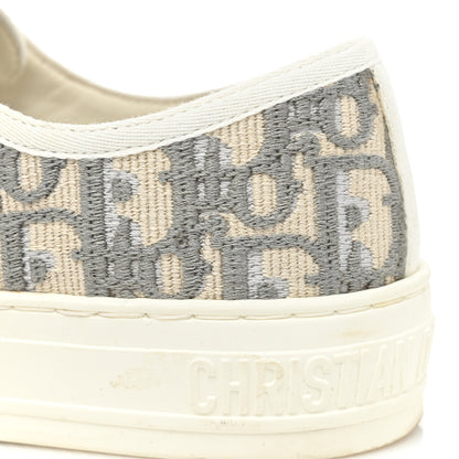Christian Dior Canvas Oblique Walk'N'Dior Low Top Sneakers 36.5 Grey Stone 11 of 12