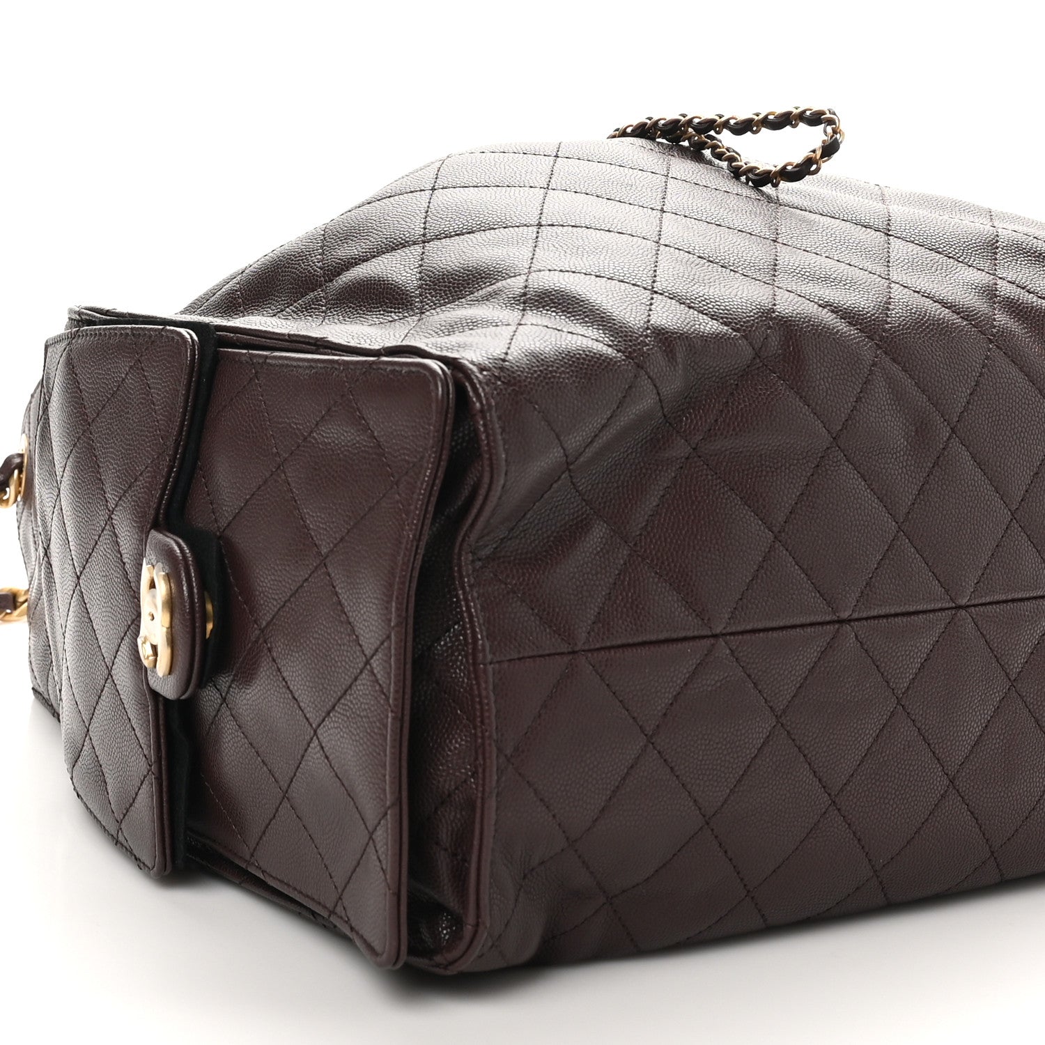 Chanel Caviar Quilted Medium Chanel 25 Handbag Dark Brown 10 of 11