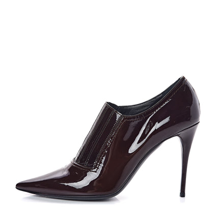 Valentino Garavani Patent Pointed Toe Ankle Boots 38 Rubin 1 of 7
