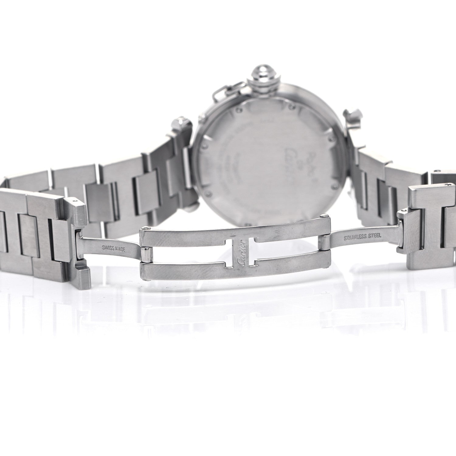 Cartier Stainless Steel 35mm Pasha GMT Automatic Watch 5 of 9
