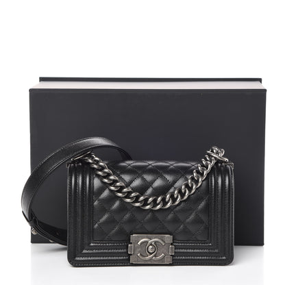 Chanel Caviar Quilted Small Boy Flap Black 10 of 10