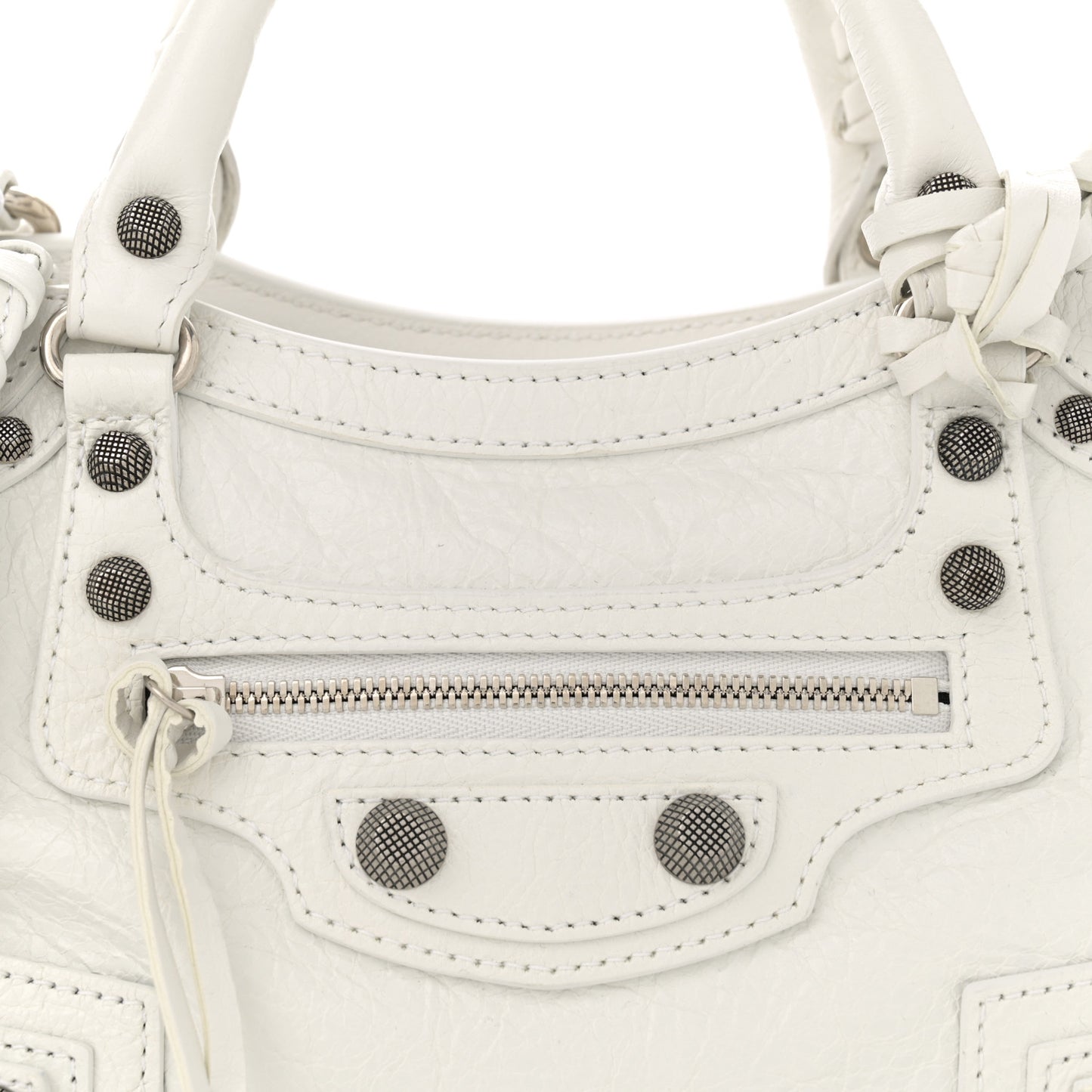 Agneau Arena Neo Cagole Handbag XS Optic White