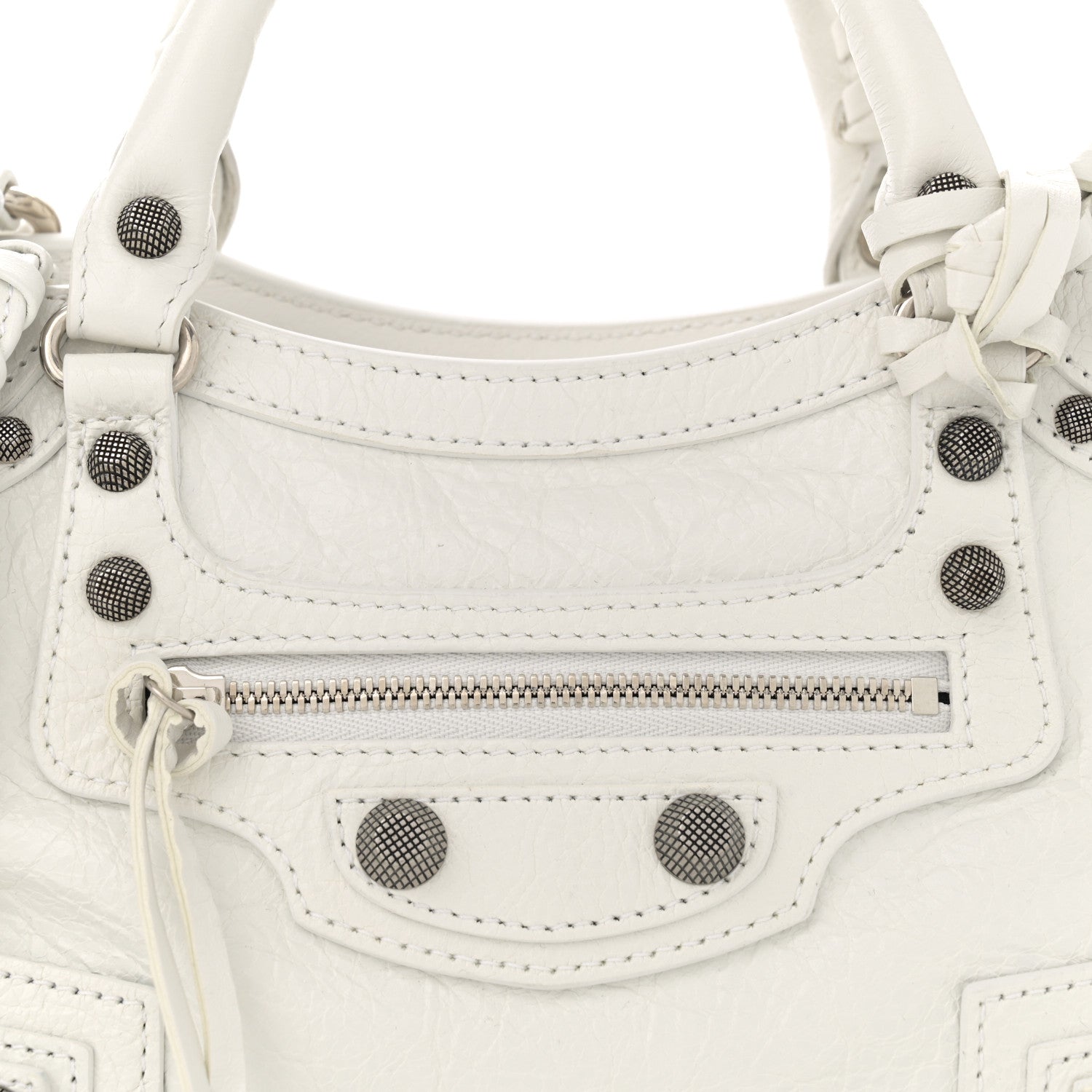 Balenciaga Agneau Arena Neo Cagole Handbag XS Optic White 9 of 13