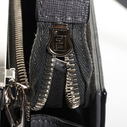 Fendi Calf Hair Crocodile Printed Demi Jour Shoulder Bag Grey 11 of 11