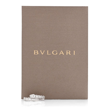 Bulgari 18K White Gold Diamond Serpenti Viper Pave Ring XXL 5 of 5