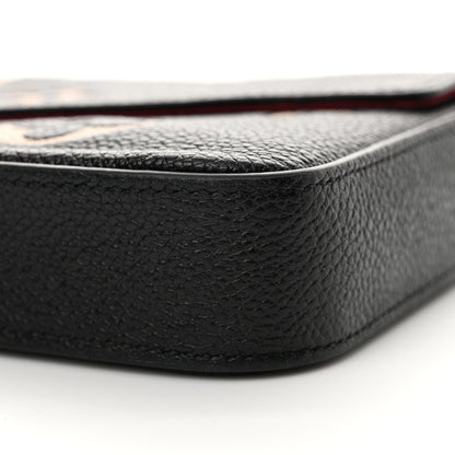 Louis Vuitton Empreinte Monogram Giant Felicie Pochette Black Beige 9 of 12