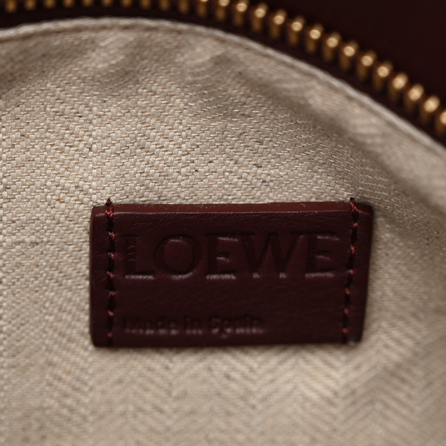 Loewe Calfskin Small Puzzle Edge Bag Burgundy 6 of 9