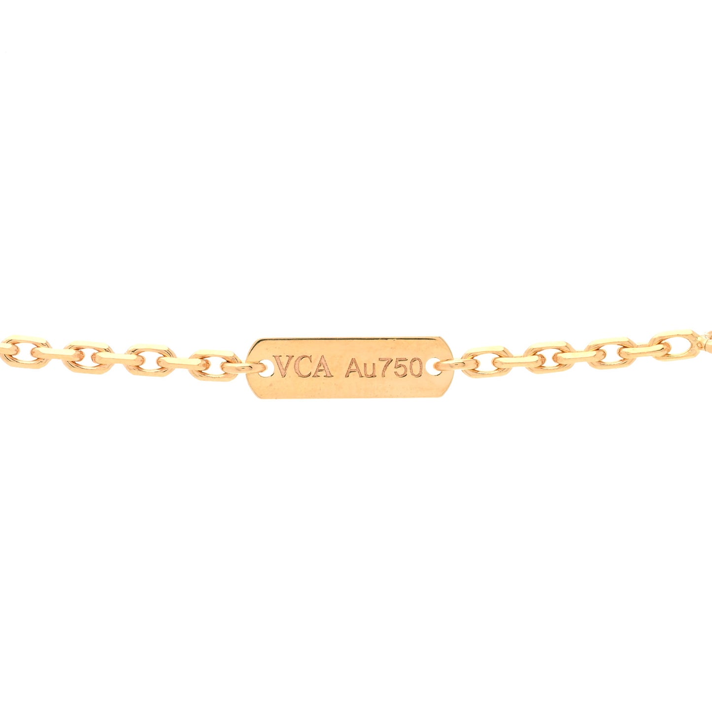 18K Rose Gold Letterwood Magic Alhambra Long Necklace