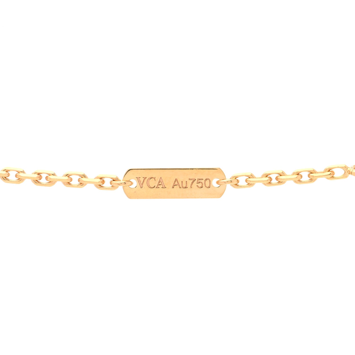 Van Cleef & Arpels 18K Rose Gold Letterwood Magic Alhambra Long Necklace 5 of 5