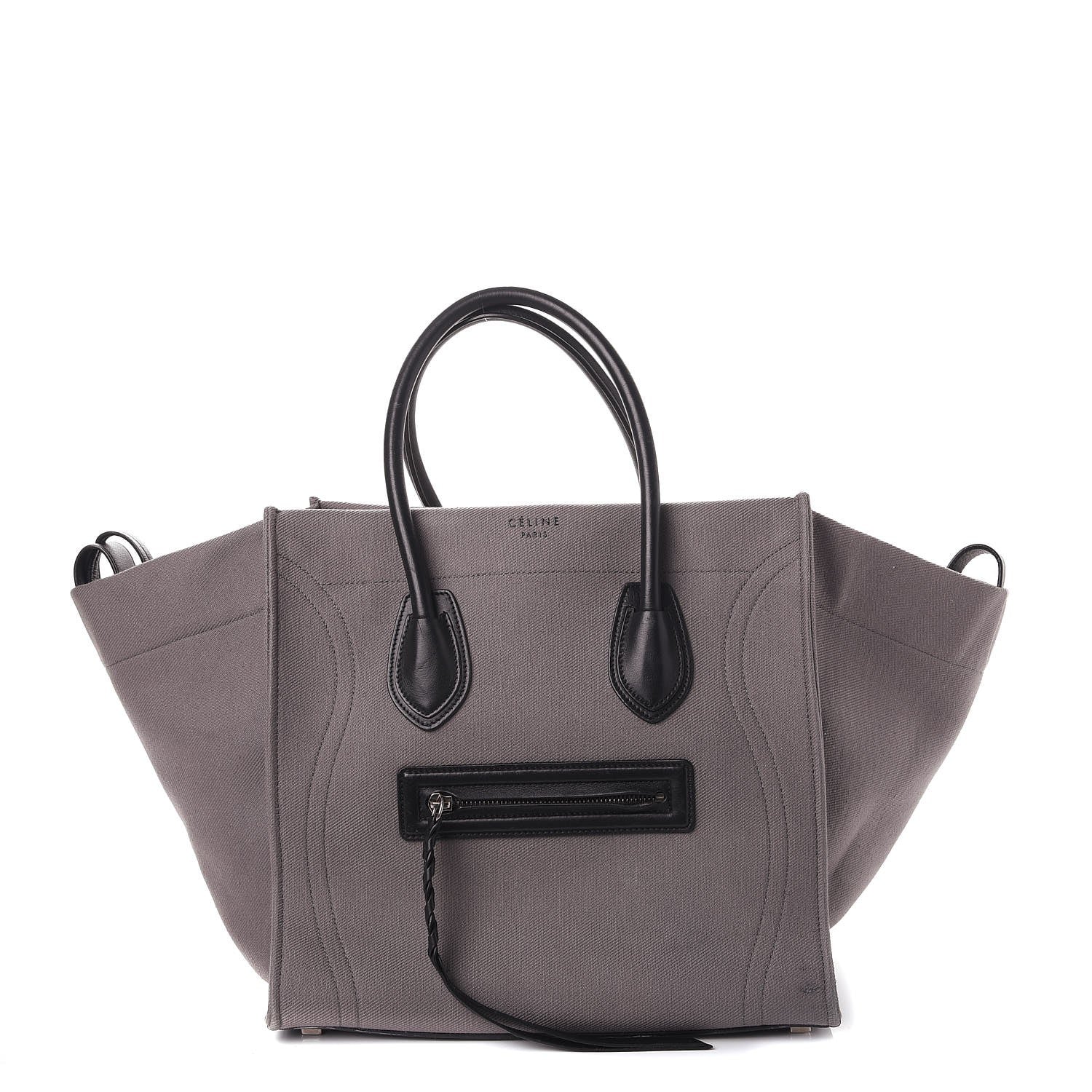 Celine Cotton Canvas Medium Phantom Luggage Grey 1 of 14