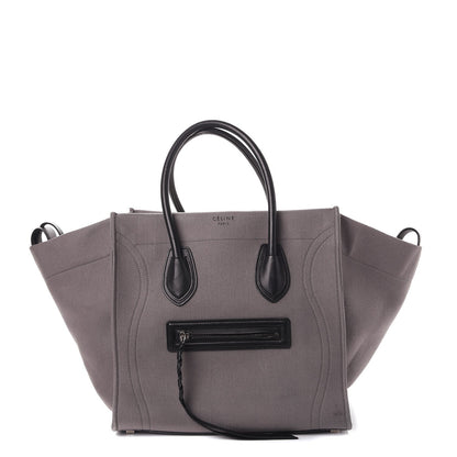 Celine Cotton Canvas Medium Phantom Luggage Grey 1 of 14
