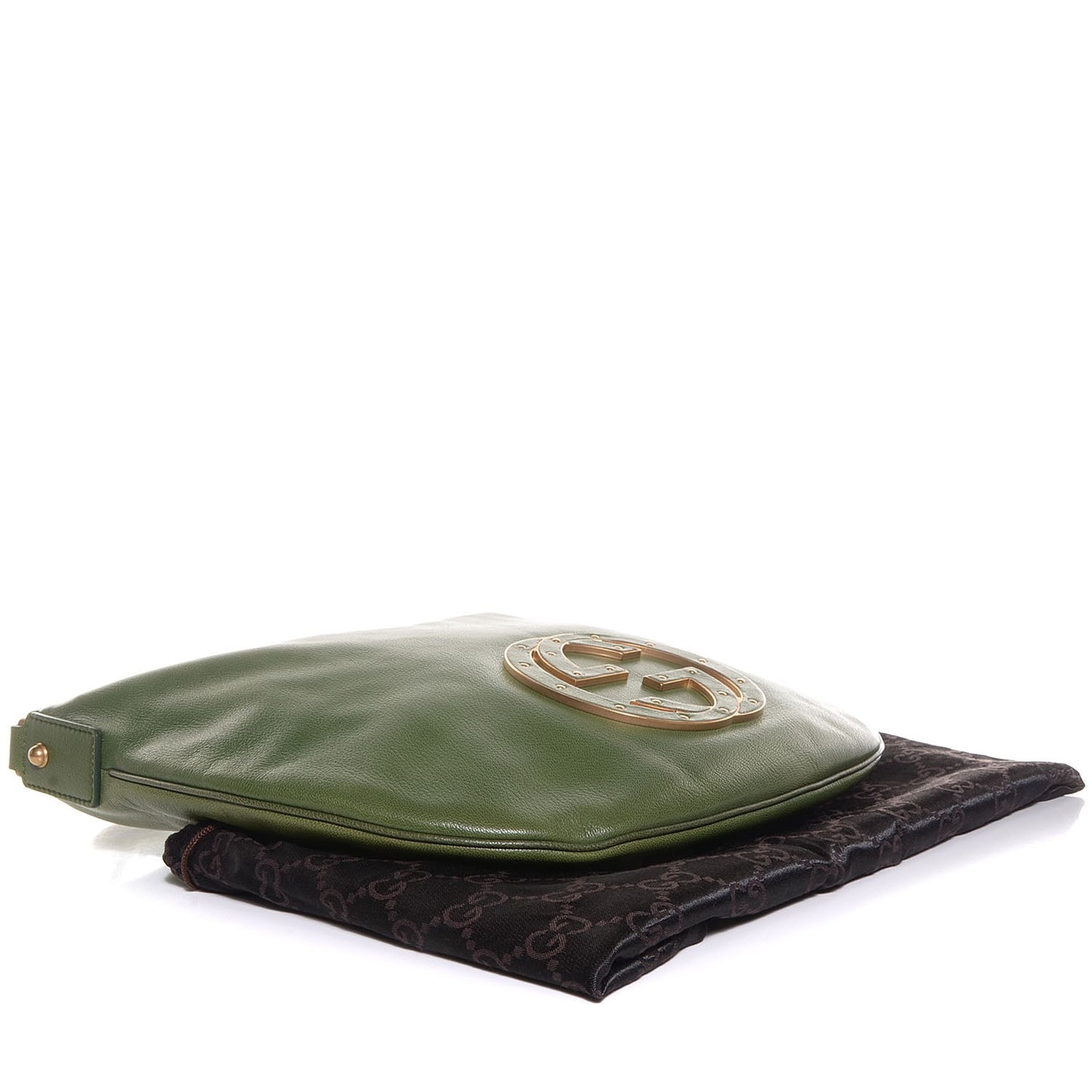 Leather Small Blondie Hobo Green