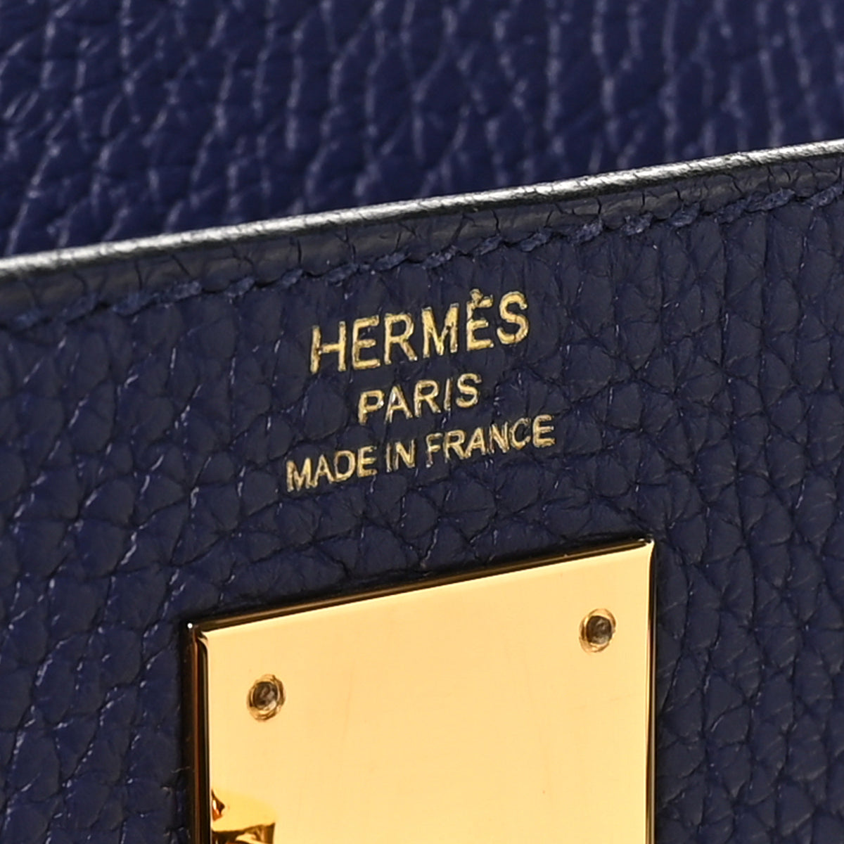 Hermes Togo Kelly Retourne 28 Bleu Encre 6 of 10