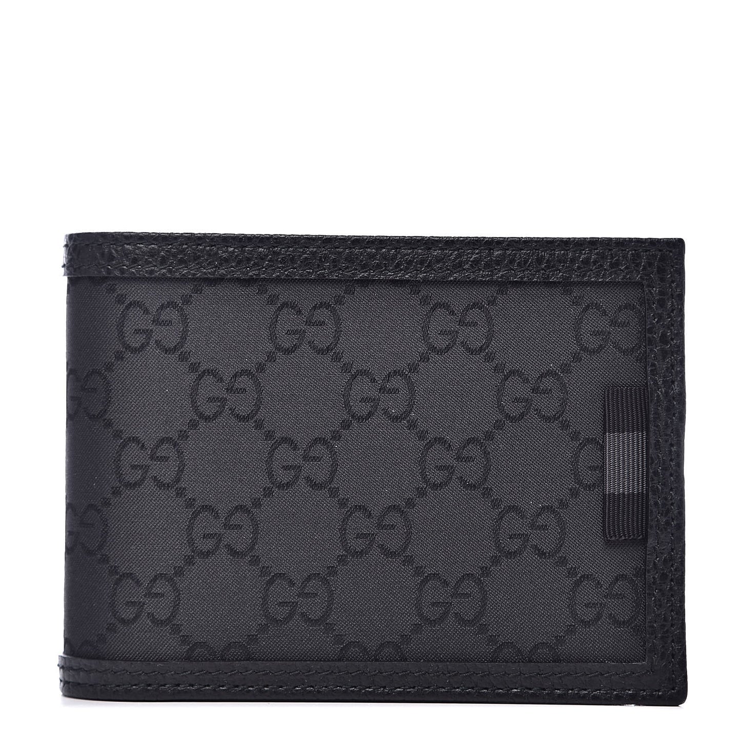Nylon Monogram Bi-Fold Wallet Black