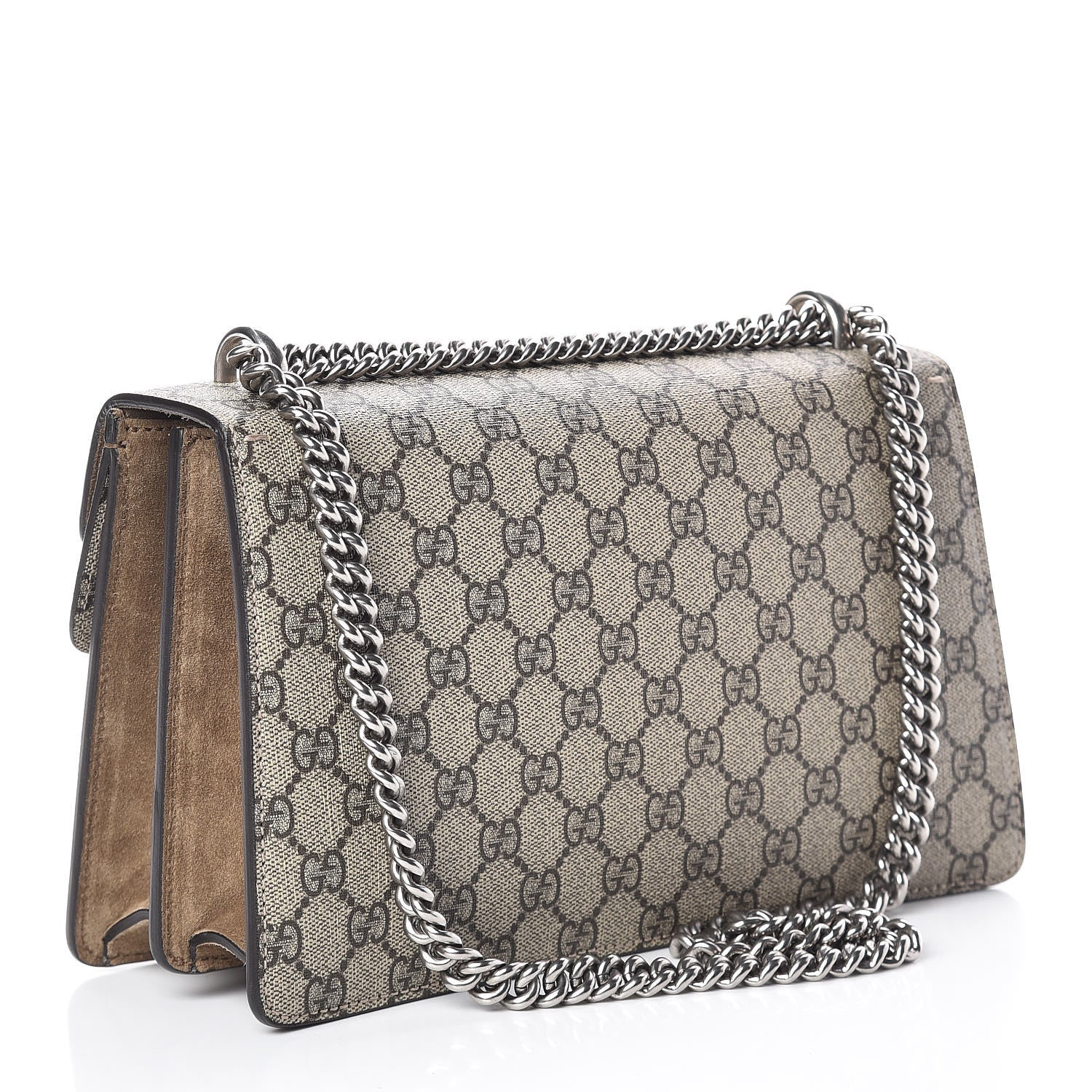 Gucci GG Supreme Monogram Small Dionysus Shoulder Bag Taupe 3 of 13