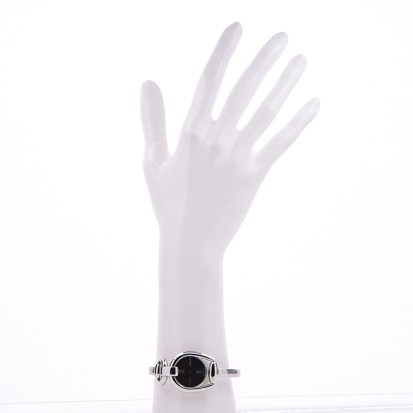 Stainless Steel 28mm Horsebit Quartz Watch Black