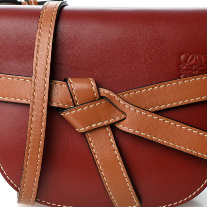 Loewe Calfskin Mini Gate Crossbody Bag Garnet Pomodoro 7 of 10