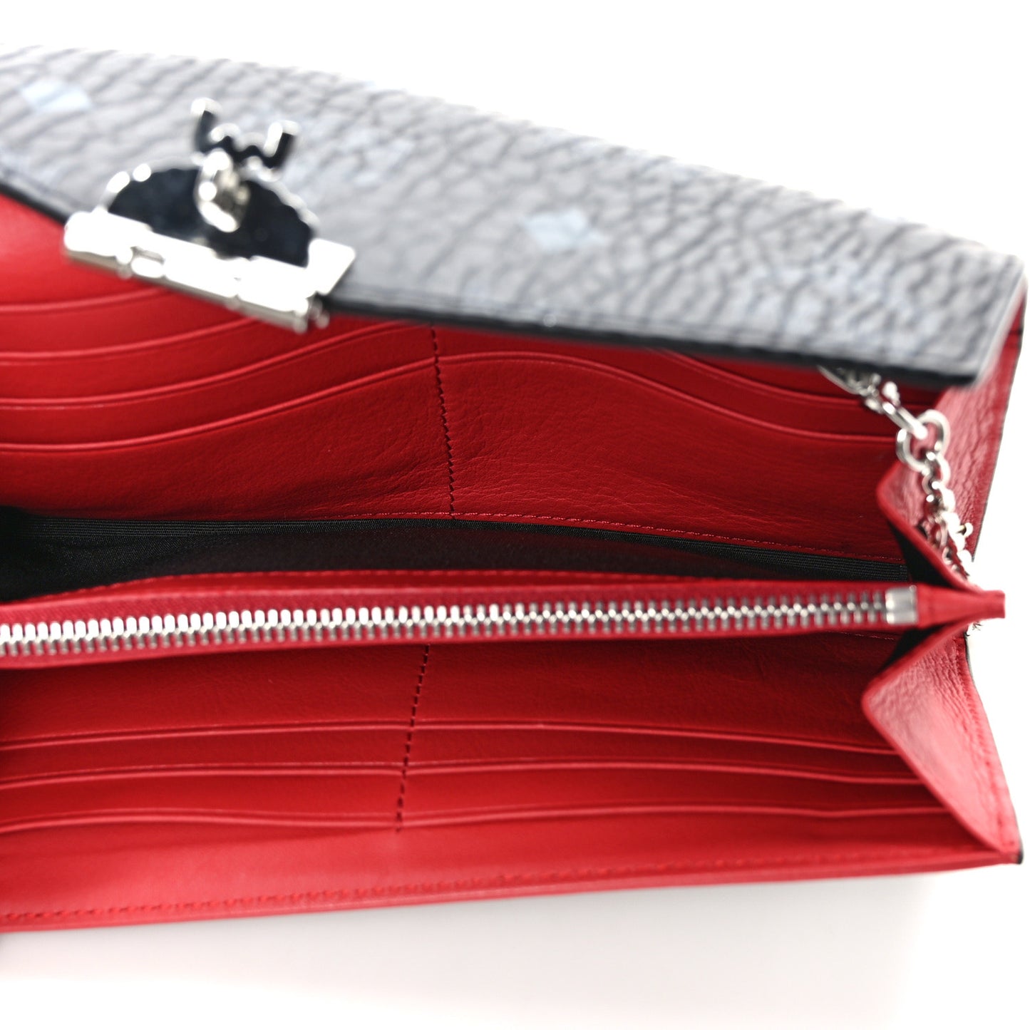 Visetos Large Patricia Wallet On Chain Black