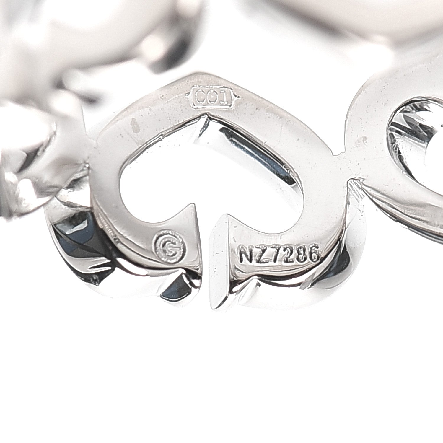 Cartier 18K White Gold Diamond Hearts and Symbols Ring 48 4.5 4 of 5