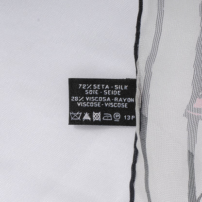 Chanel Silk Rayon CC Logo Stole Pink 5 of 5